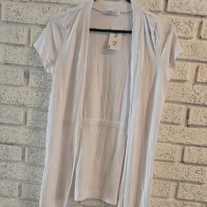 Ricki's Light Gray Open-Front Blouse